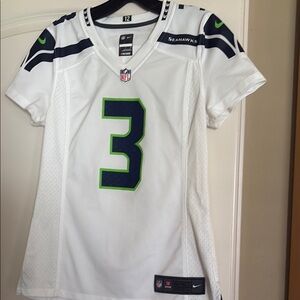 Nike White Jersey with Blue and Green Accents